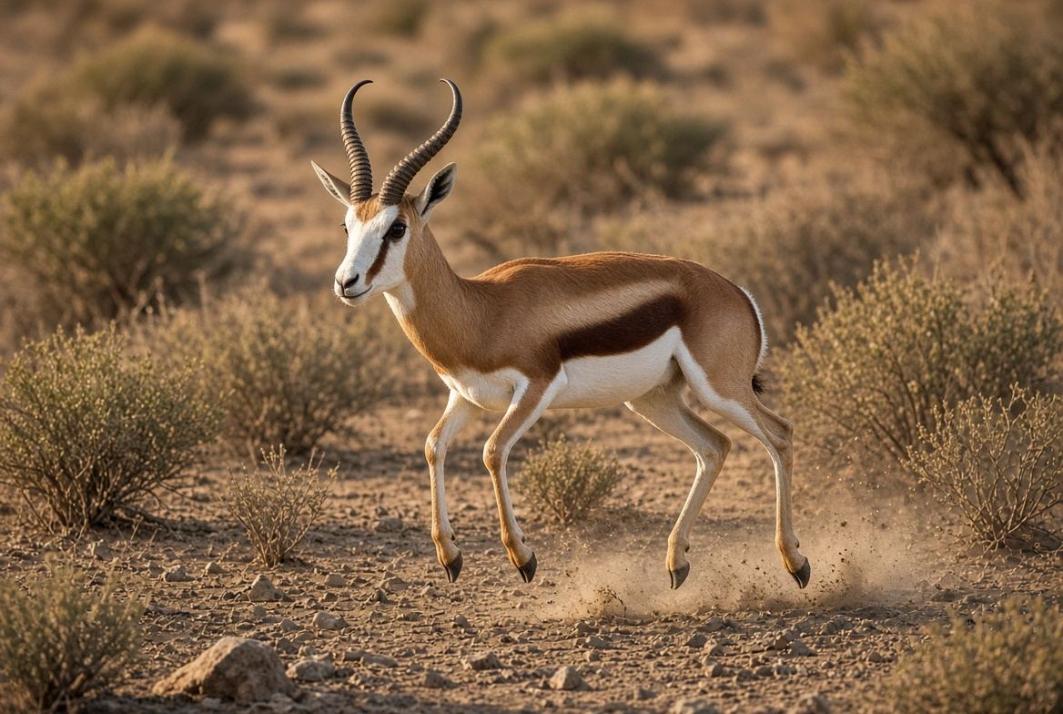 Springbok pronking